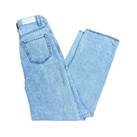 Pacsun 90’s Boyfriend Jeans Butterfly Butterflies Size 26 Inseam 31” - Picture 7 of 7